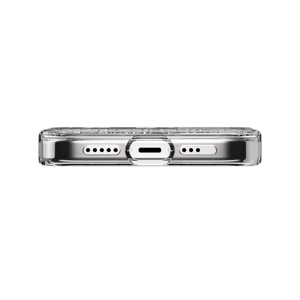 iPhone 15 Pro Kılıf Magsafe Şarj Özellikli Parlayan Simli Şeffaf Lisanslı Switcheasy Starfield-M Kılıf Renksiz