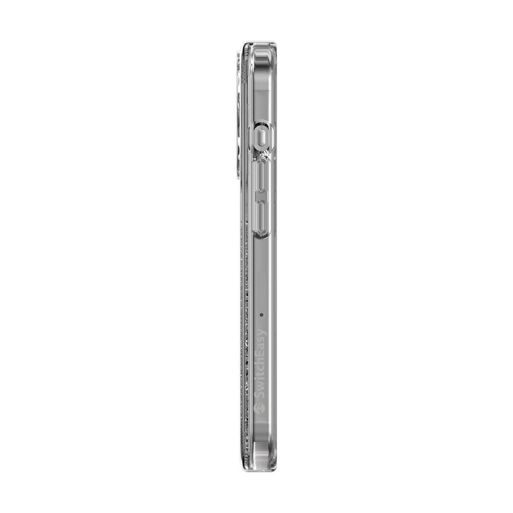 iPhone 15 Pro Kılıf Magsafe Şarj Özellikli Parlayan Simli Şeffaf Lisanslı Switcheasy Starfield-M Kılıf Renksiz