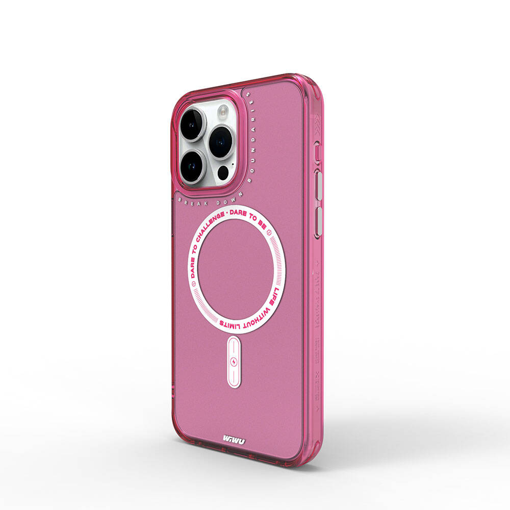 iPhone 15 Pro Kılıf Magsafe Şarj Özellikli Wiwu Basic Color J Serisi Kılıf Gri