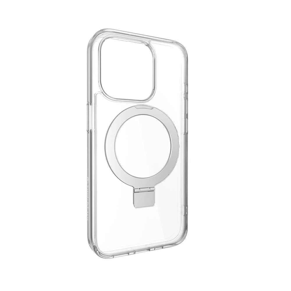 iPhone 15 Pro Kılıf Magsafe Şarj Özellikli Yüzük Standlı Lisanslı Switcheasy Magstand-M Kılıf Siyah