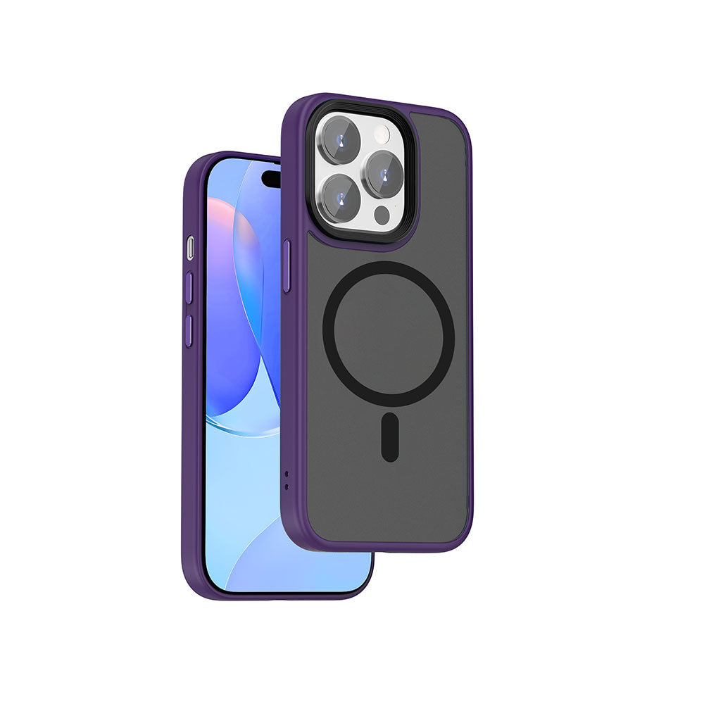iPhone 15 Pro Kılıf Wiwu FGG-011 Magsafe Şarj Özellikli Kamera Korumalı Kılıf Siyah