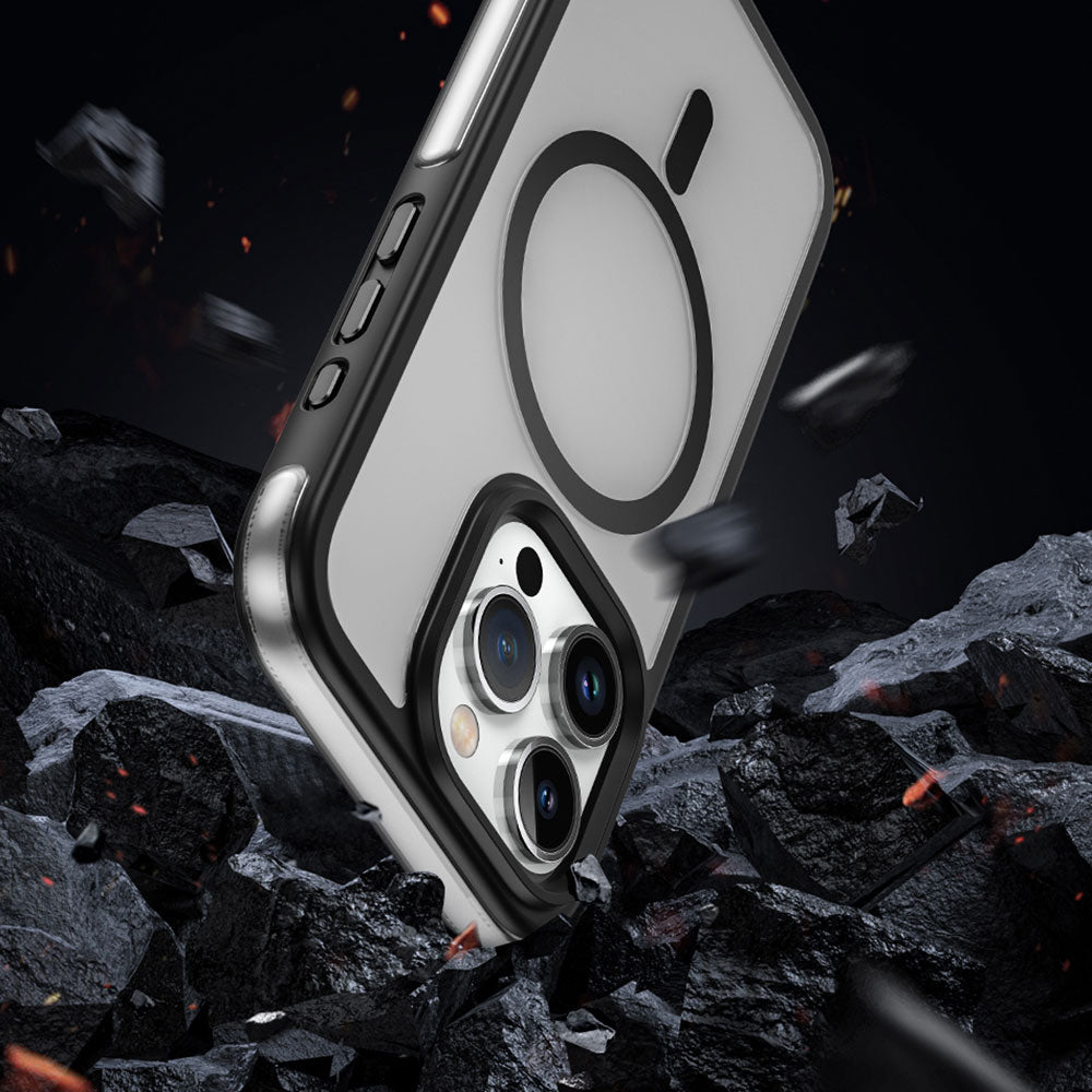 iPhone 15 Pro Kılıf Wiwu ZKK-012 Magsafe Şarj Özellikli Air Cushion Kılıf Yeşil