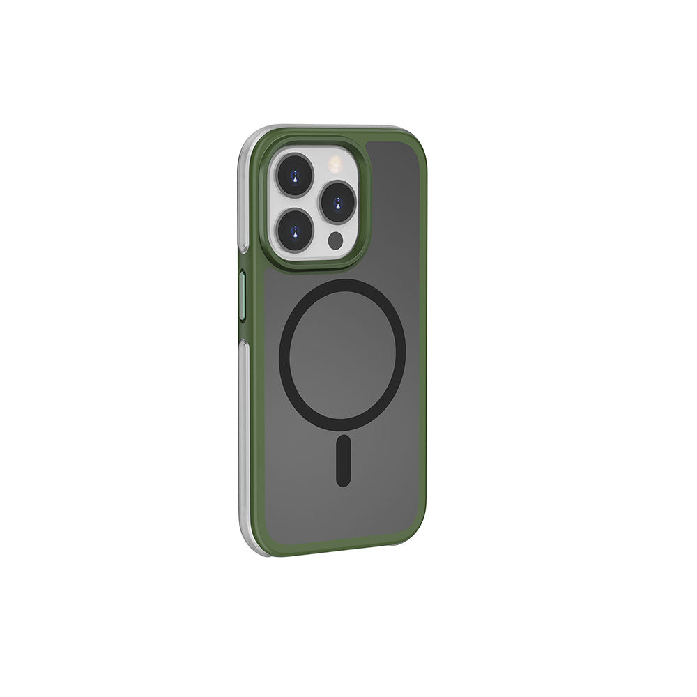 iPhone 15 Pro Kılıf Wiwu ZKK-012 Magsafe Şarj Özellikli Air Cushion Kılıf Yeşil