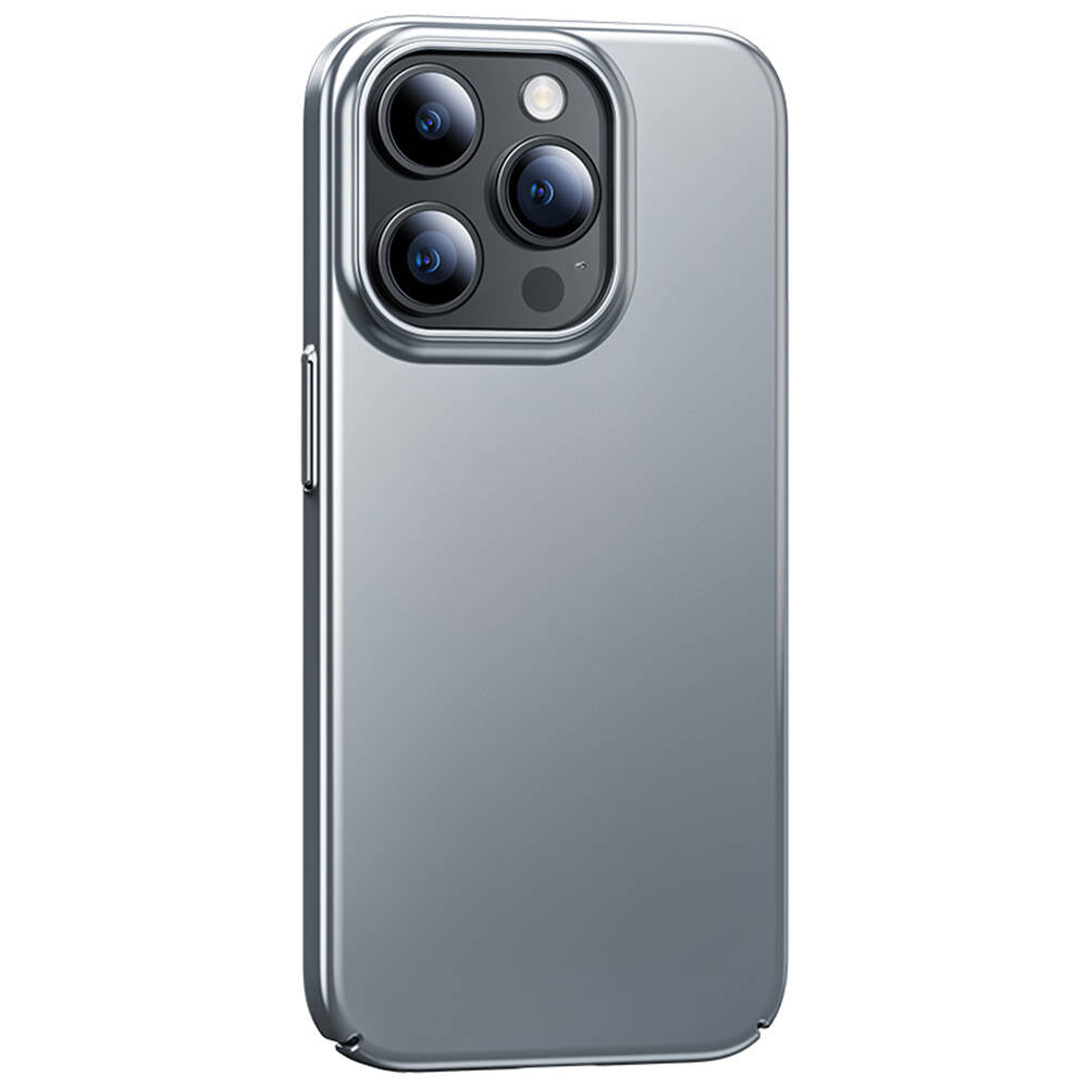 iPhone 15 Pro Max Kılıf Benks Ultra İnce PC Kılıf Gri