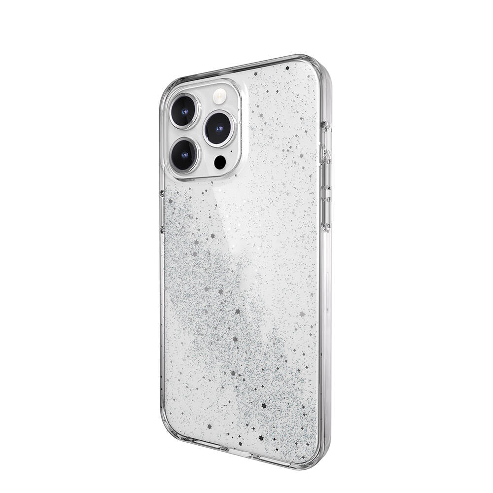 iPhone 15 Pro Max Kılıf Çift Katmanlı IMD Baskılı Bumper Lisanslı Switcheasy Cosmos Comet Kılıf Renksiz