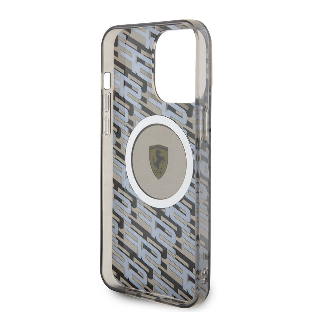 iPhone 15 Pro Max Kılıf Ferrari Orjinal Lisanslı Magsafe Şarj Özellikli Multi SF Kılıf Sarı