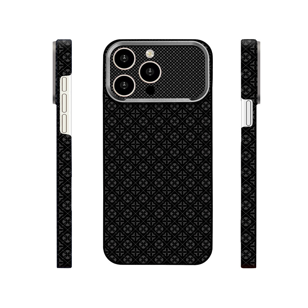 Apple iPhone 15 Pro Max Kılıf M-Safe Şarj Özellikli Zore Paris Velix Sert PC Kapak Siyah