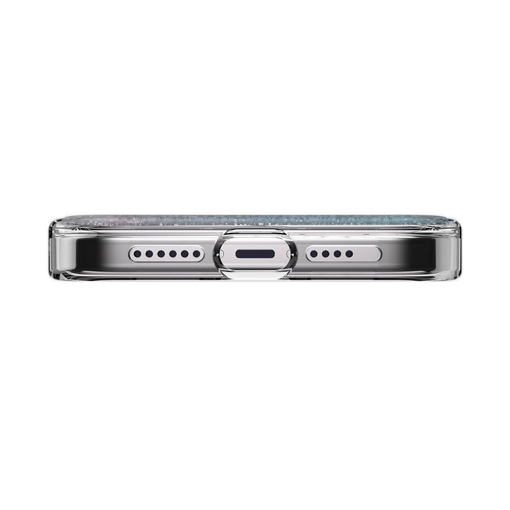 iPhone 15 Pro Max Kılıf Magsafe Şarj Özellikli Parlayan Simli Şeffaf Lisanslı Switcheasy Starfield-M Kılıf Colorful