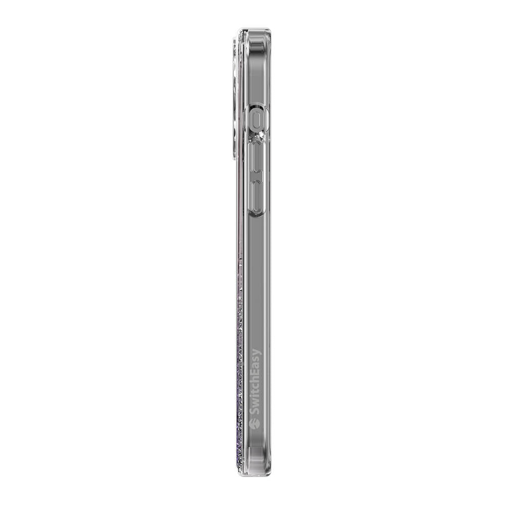 iPhone 15 Pro Max Kılıf Magsafe Şarj Özellikli Parlayan Simli Şeffaf Lisanslı Switcheasy Starfield-M Kılıf Renksiz