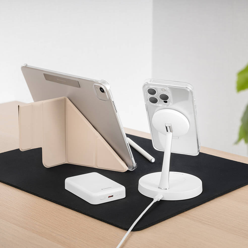 iPhone 15 Pro Max Kılıf Magsafe Şarj Özellikli Yüzük Standlı Lisanslı Switcheasy Magstand-M Kılıf Siyah