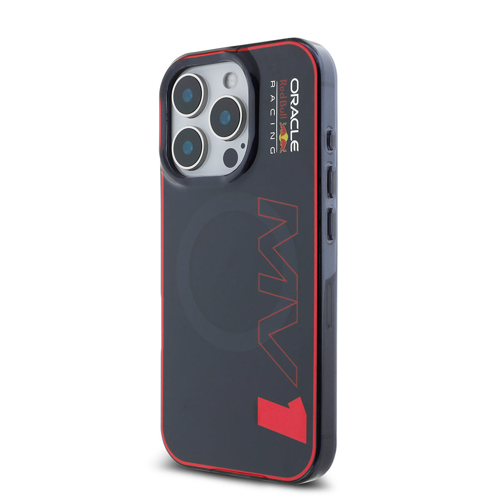 Apple iPhone 15 Pro Max Kılıf Redbull Orjinal Lisanslı Magsafe Şarj Özellikli Çift Katmanlı Sert PC Büyük Boy MV Kapak Lacivert
