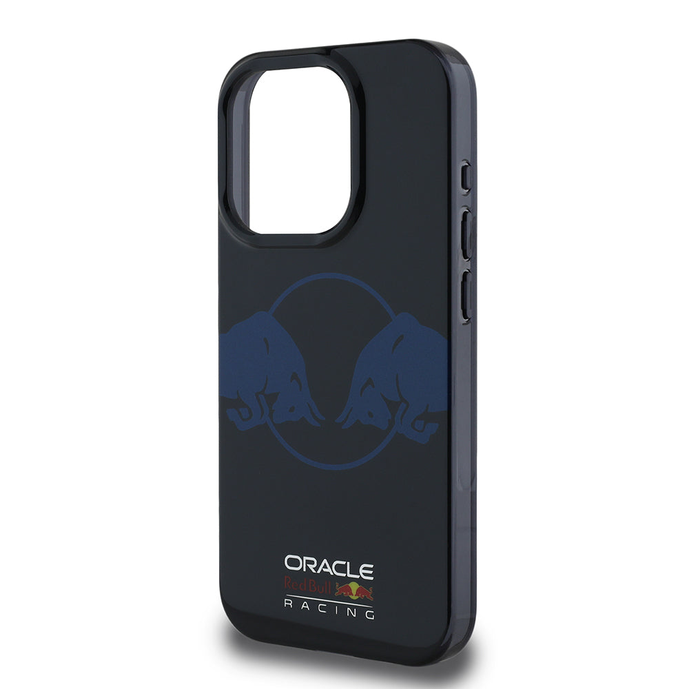 Apple iPhone 15 Pro Max Kılıf Redbull Orjinal Lisanslı Magsafe Şarj Özellikli IML Çift Boğa Baskılı Sert PC  Kapak Lacivert