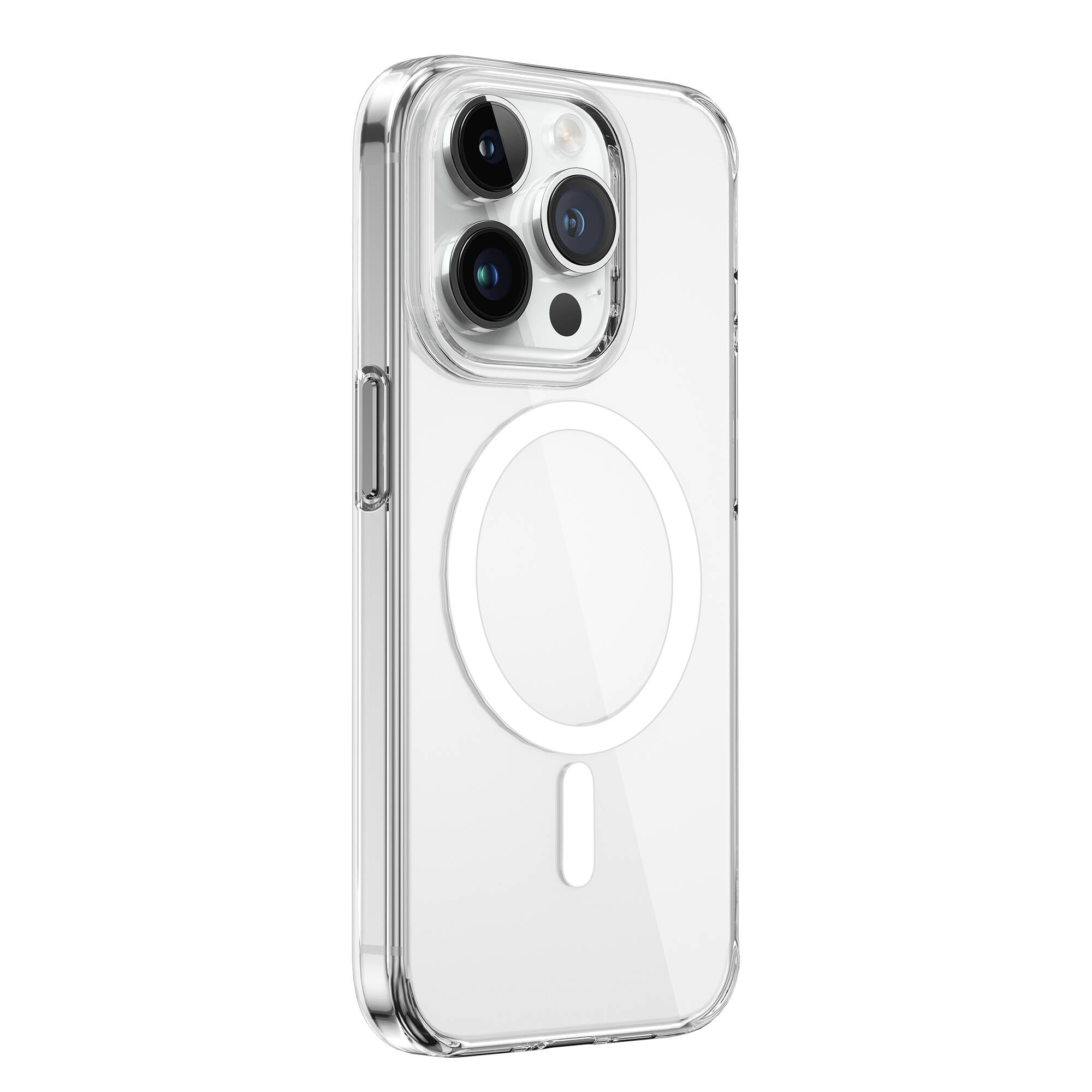 iPhone 15 Pro Max Kılıf Wiwu FYY-014 Magsafe Şarj Özellikli Şeffaf Kılıf Renksiz