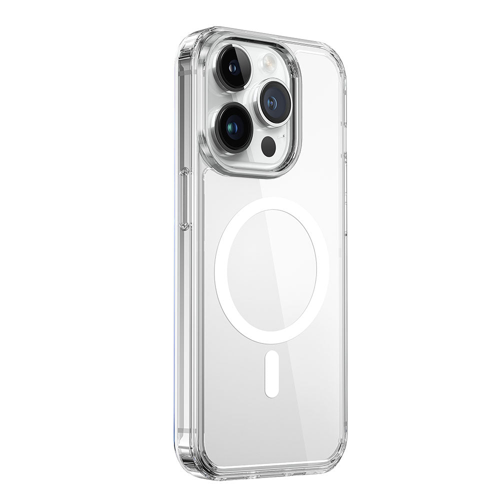 iPhone 15 Pro Max Kılıf Wiwu MCC-101 Magnetic Crystal Sert PC Kılıf Renksiz