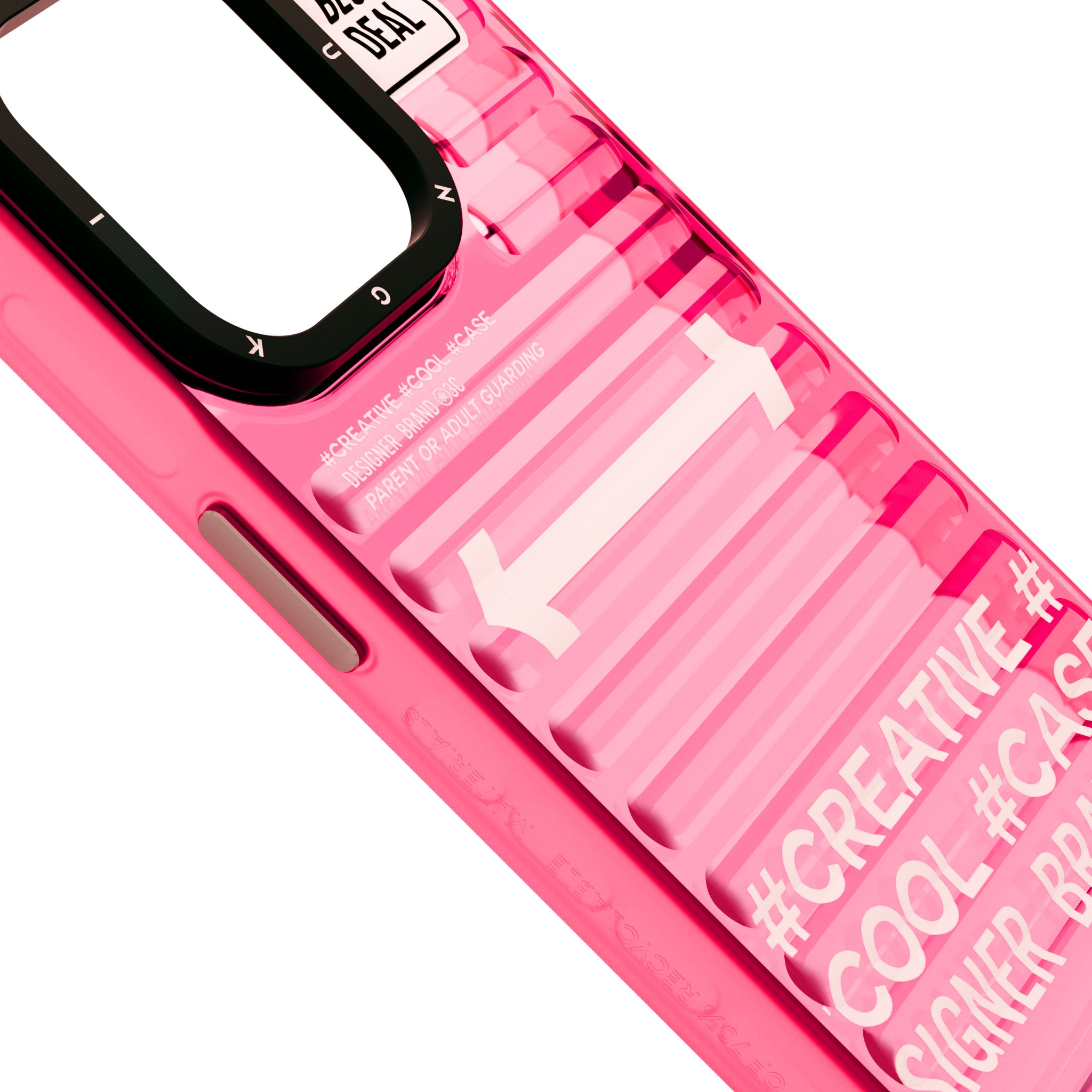 iPhone 15 Pro Max Kılıf YoungKit Luggage FireFly Serisi Kılıf Pembe