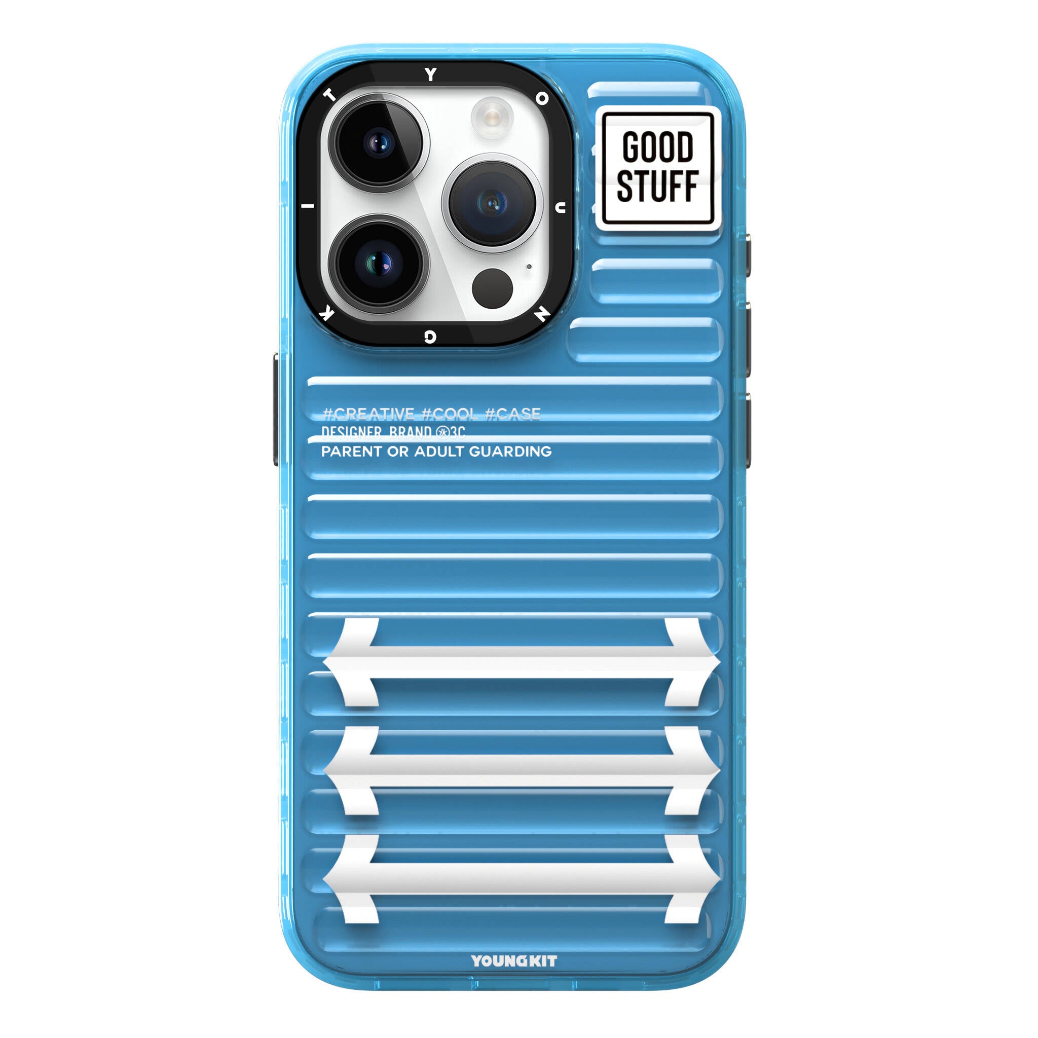iPhone 15 Pro Max Kılıf YoungKit Luggage FireFly Serisi Kılıf Pembe