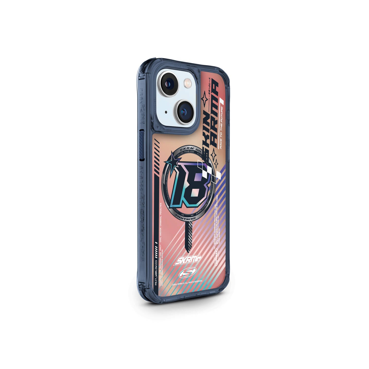 iPhone 15 SkinArma Magsafe Şarj Özellikli Sticker Yapıştırmalı Drift Kılıf Siyah