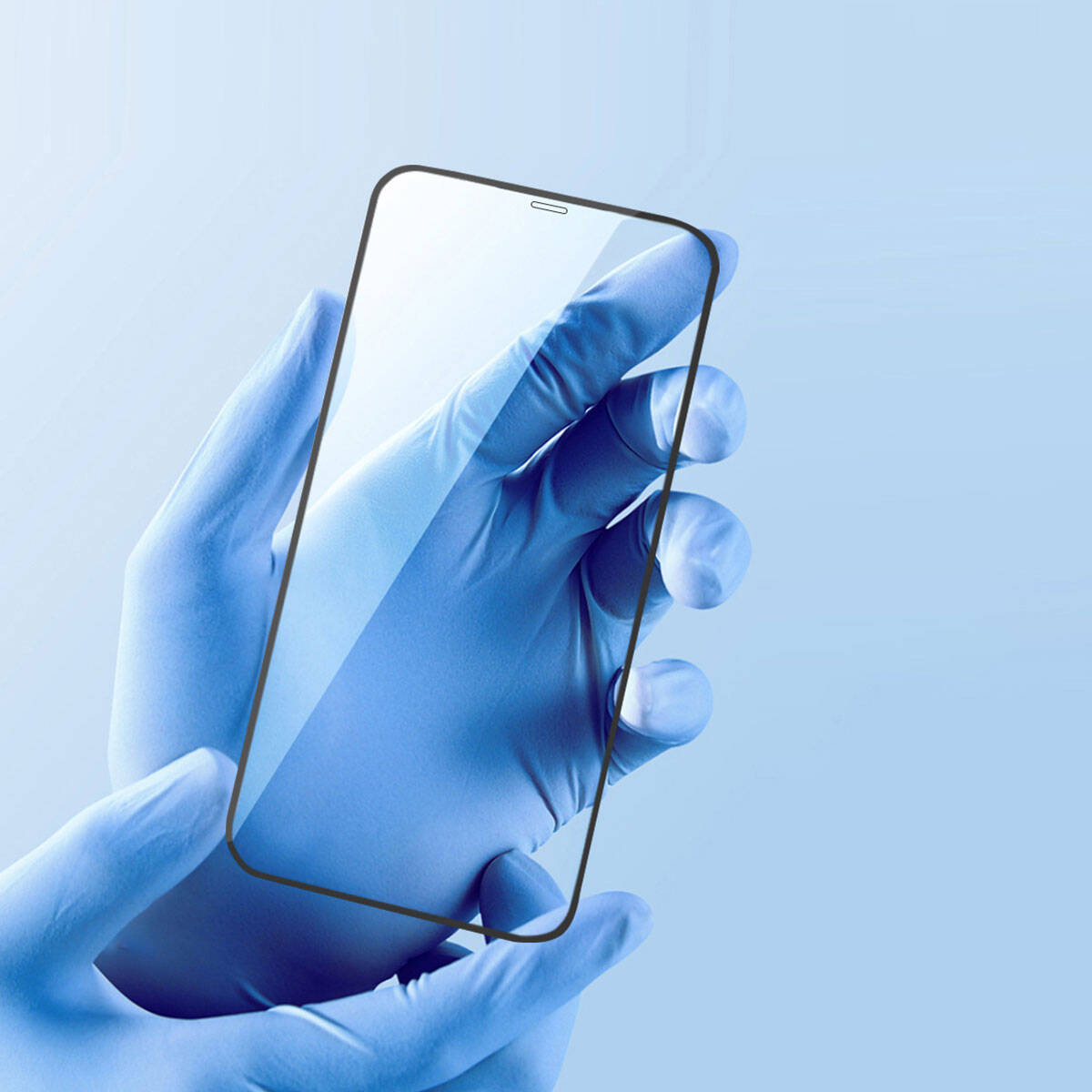 iPhone 15 Wiwu SQ-005 Easy İnstall iVista Super Hardness Ekran Koruyucu Siyah