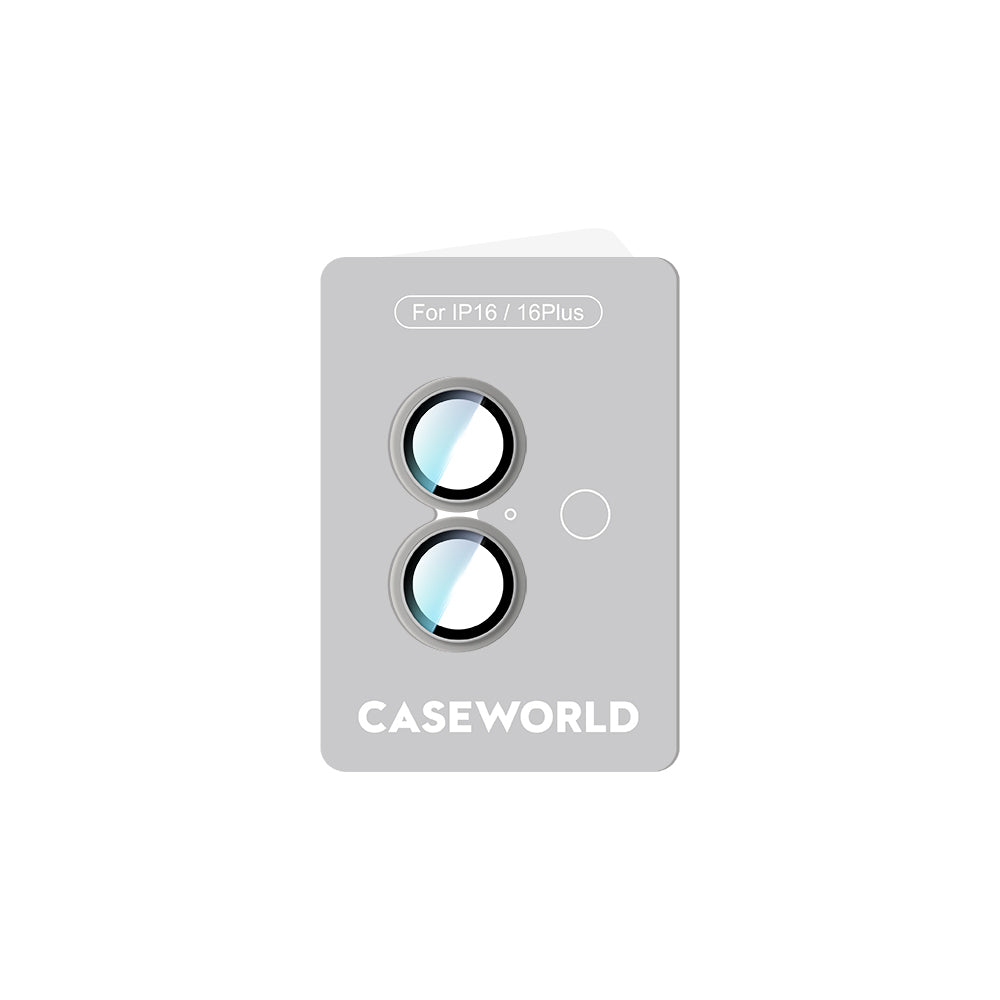 Apple iPhone 16 CaseWorld Alloy Serisi Oleofobik Anti Reflective Kamera Lens Koruyucu Siyah