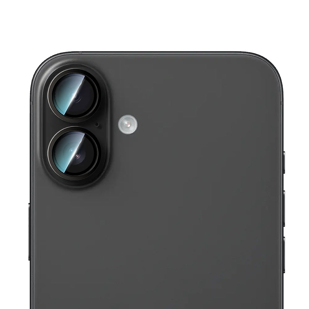 Apple iPhone 16 CaseWorld Alloy Two-Color Serisi Lens Koruyucu Siyah