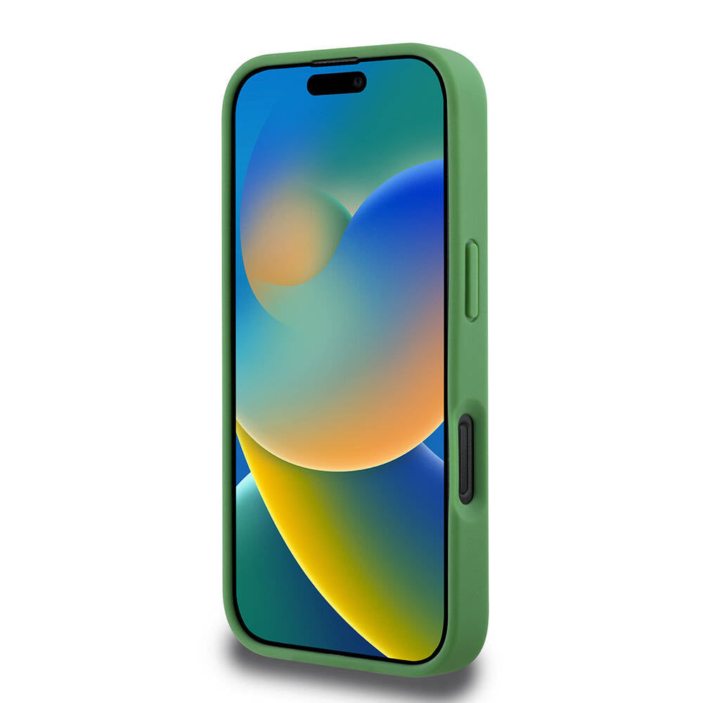 iPhone 16 Kılıf Lacoste Orjinal Lisanslı PU Pike Desenli Arka Yüzey İkonik Timsah Dokuma Logolu Kılıf Siyah