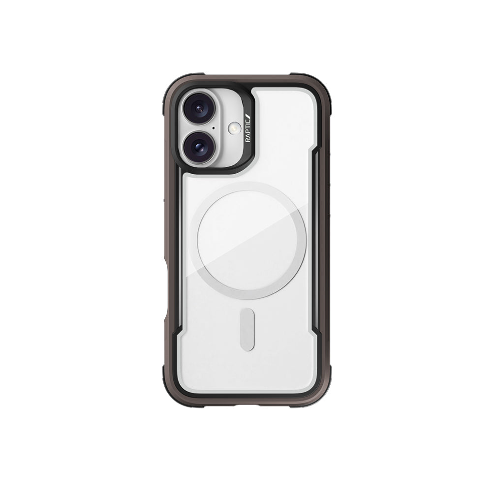 iPhone 16 Kılıf Magsafe Şarj Özellikli Airbagli Raptic Shield Serisi Şeffaf Arka Yüzey Kılıf Colorful