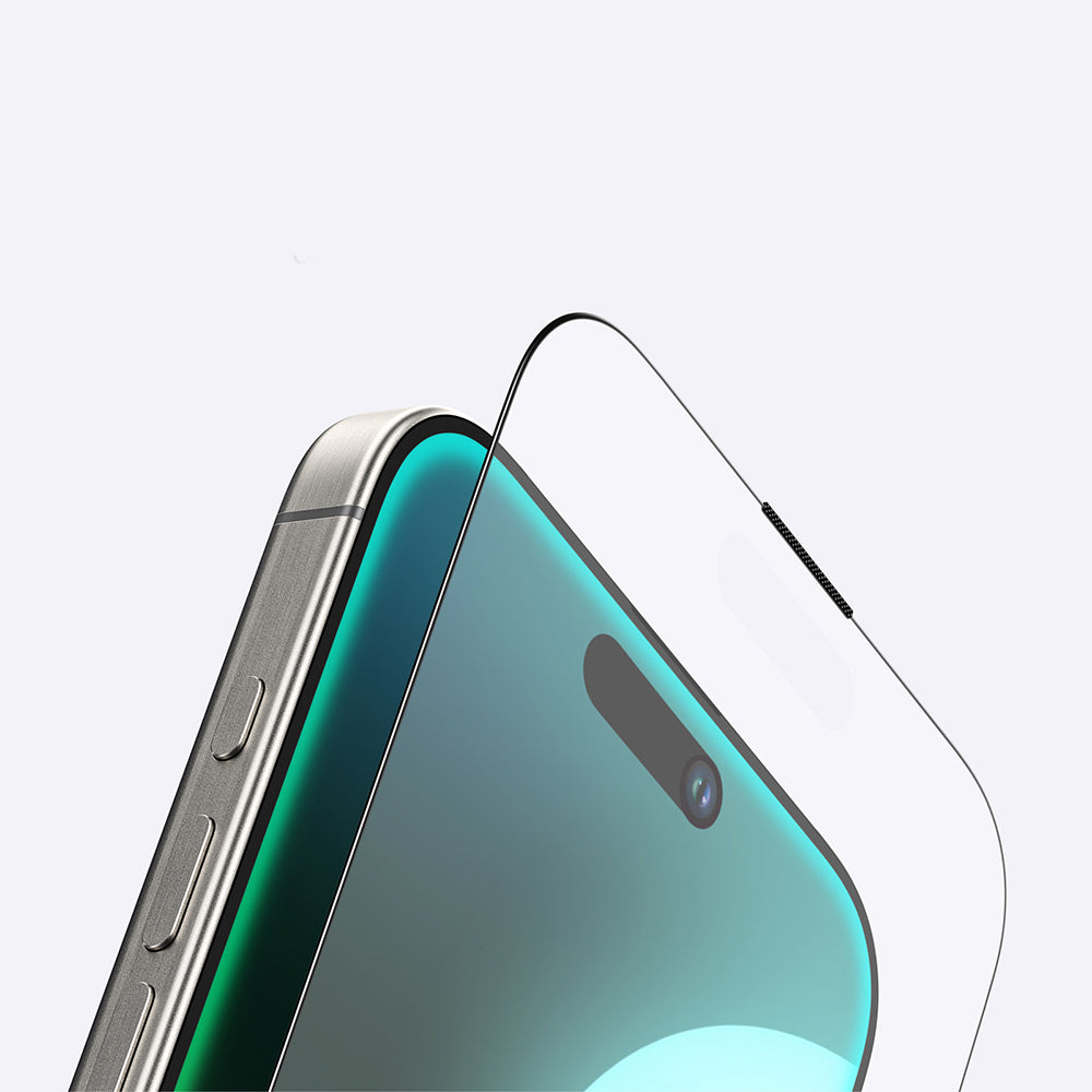 Apple iPhone 16 Plus Amazingthing Titan Mat Parmak İzi Bırakmayan Temperli Cam Ekran Koruyucu Siyah