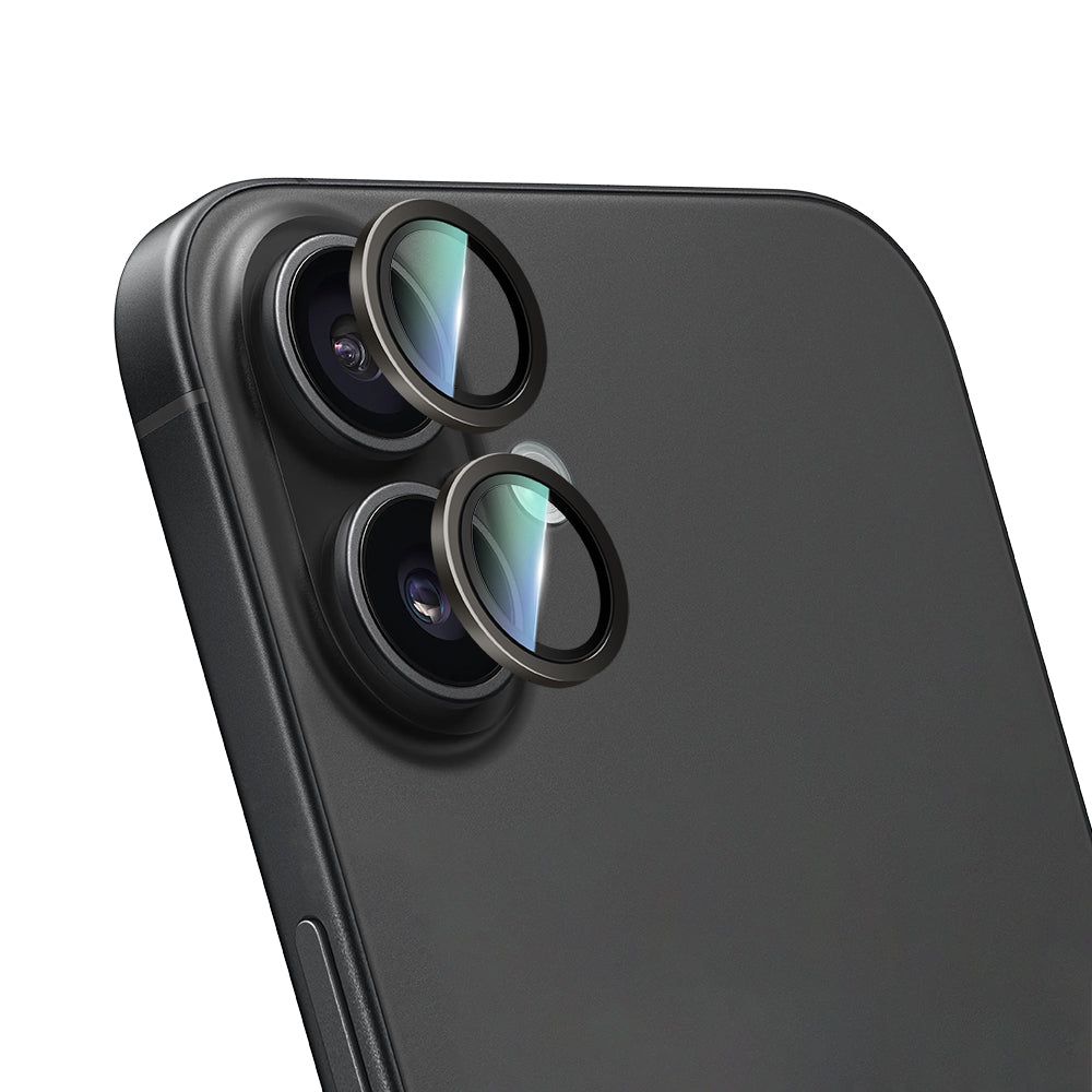 Apple iPhone 16 Plus CaseWorld Alloy Two-Color Serisi Lens Koruyucu Siyah