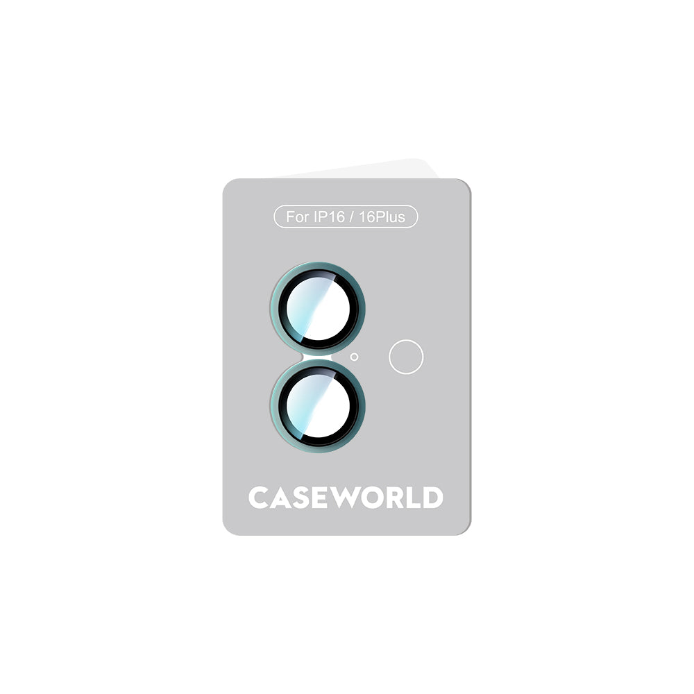Apple iPhone 16 Plus CaseWorld Alloy Two-Color Serisi Lens Koruyucu Mavi