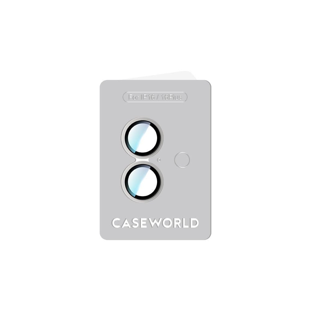 Apple iPhone 16 Plus CaseWorld Alloy Two-Color Serisi Lens Koruyucu Pembe