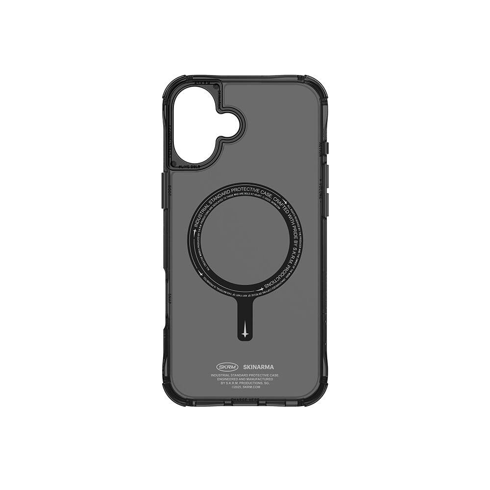 iPhone 16 Plus Kılıf Magsafe Şarj Özellikli Şeffaf Airbag Tasarımlı Skinarma Saido Kılıf Şeffaf
