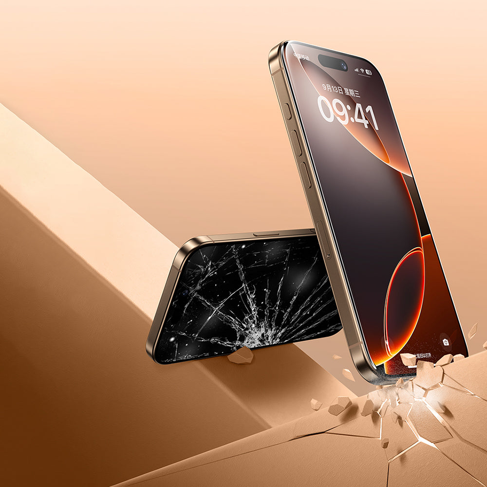 iPhone 16 Pro Benks 0.3mm InvisiWarrior Ekranı Tam Kaplayan Full Şeffaf Ekran Koruyucu Şeffaf