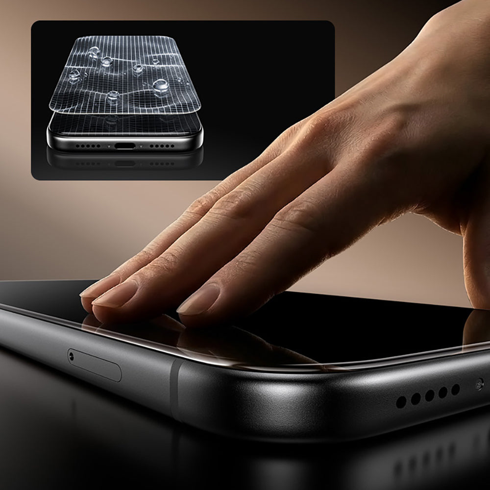 Apple iPhone 16 Pro Benks OmniWarrior Privacy Cam Ekran Koruyucu + Kolay Uygulama Aparatlı Siyah
