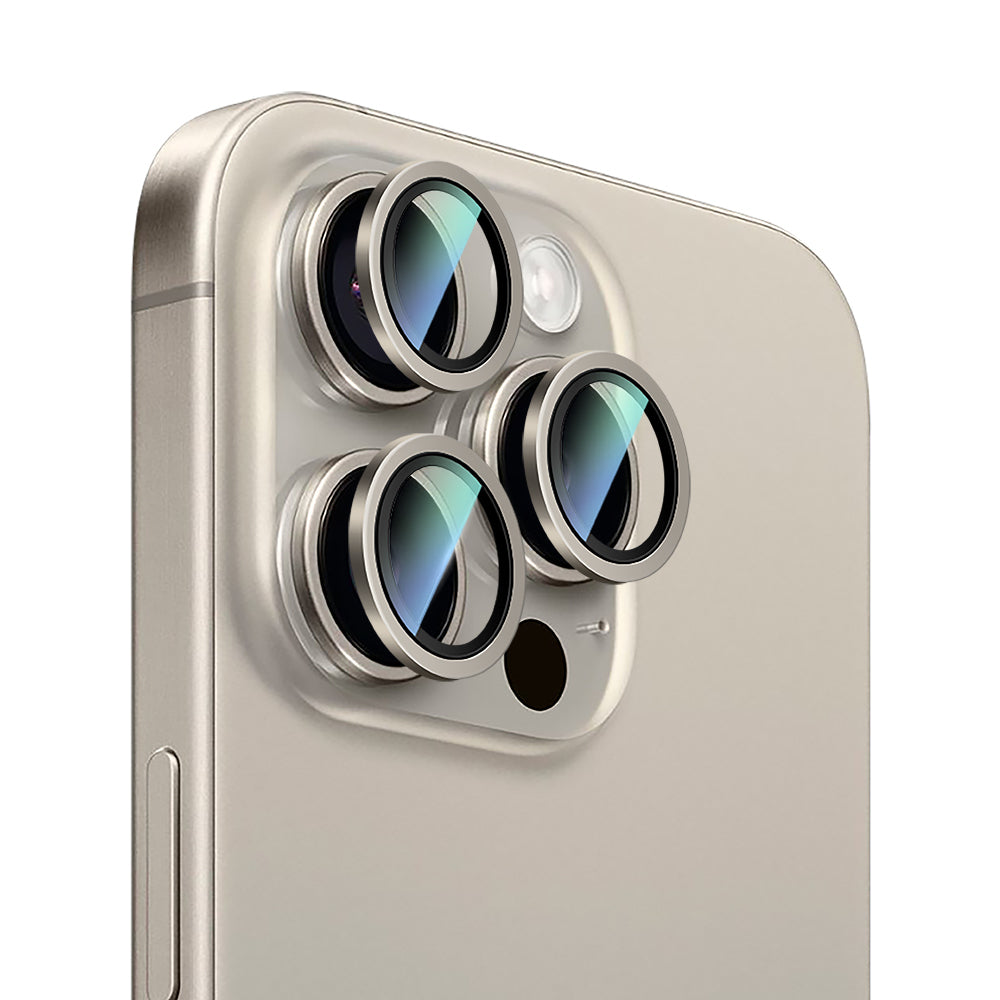 Apple iPhone 16 Pro CaseWorld Alloy Two-Color Serisi Lens Koruyucu Gri