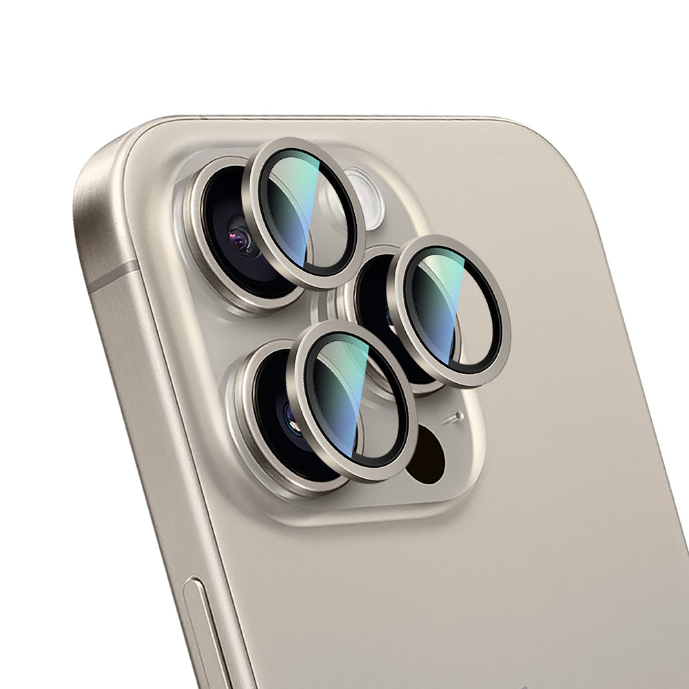 Apple iPhone 16 Pro CaseWorld Alloy Two-Color Serisi Lens Koruyucu Gold