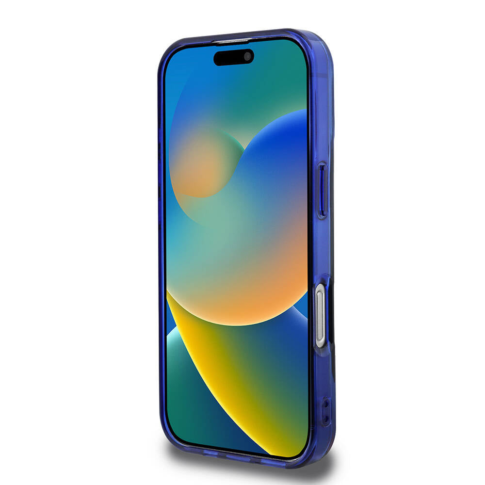 iPhone 16 Pro Kılıf BMW Orjinal Lisanslı Magsafe Şarj Özellikli M Logolu Üç Renk Çizgili Motorsport Circle Kılıf Lacivert