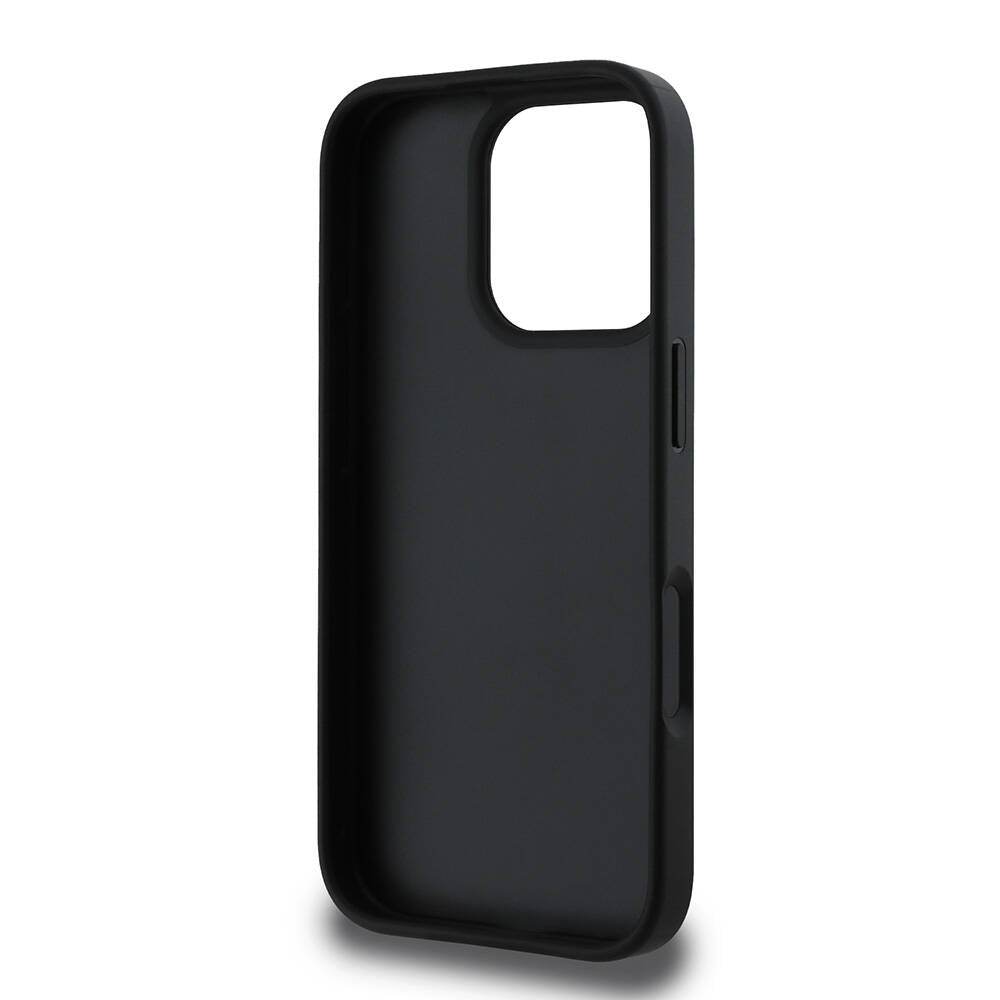 Apple iPhone 16 Pro Kılıf Guess Orjinal Lisanslı Big Love Guess Kapak Siyah