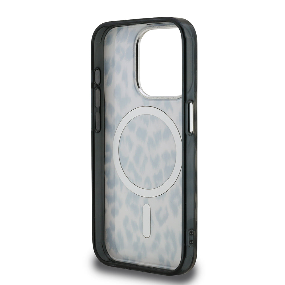 Apple iPhone 16 Pro Kılıf Karl Lagerfeld Orjinal Lisanslı IML Leopar Baskılı Kapak Kahverengi