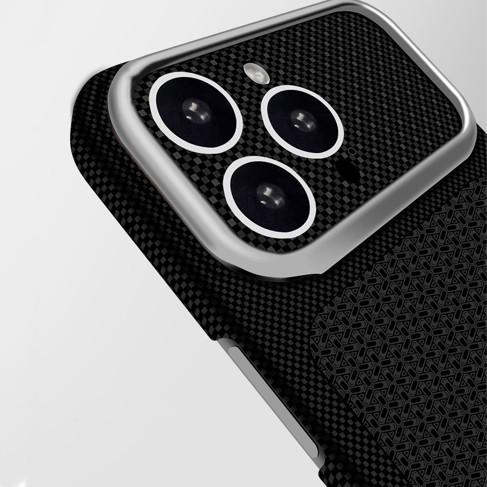 Apple iPhone 16 Pro Kılıf M-Safe Şarj Özellikli Zore Paris Nexel Sert PC Kapak Derin Mor