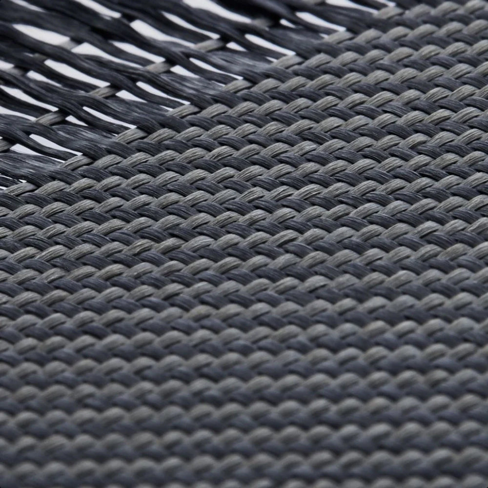 iPhone 16 Pro Kılıf Magsafe Şarj Özellikli 600D Aramid Fiber Pitaka Ultra-Slim Classic Serisi Black-Grey Twill Kılıf Siyah
