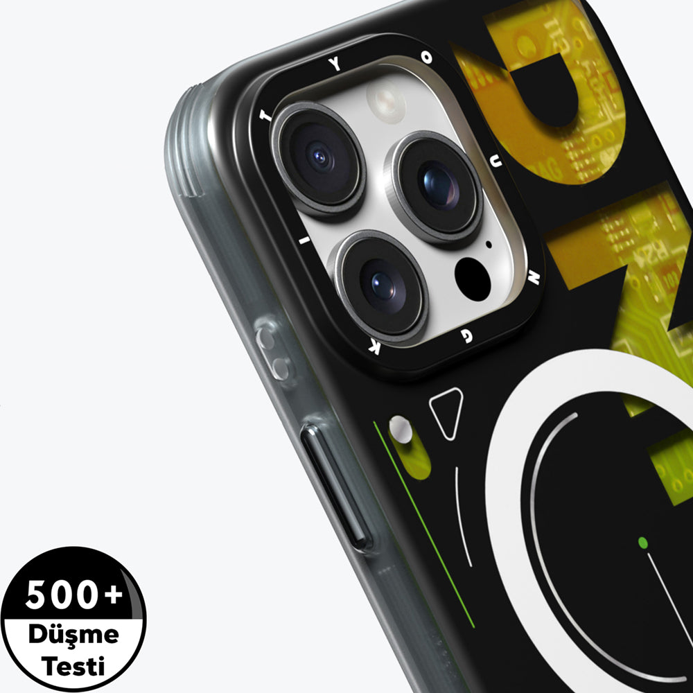 iPhone 16 Pro Kılıf Magsafe Şarj Özellikli Airbagli Çift Katmanlı Youngkit Future Serisi Kılıf Kırmızı