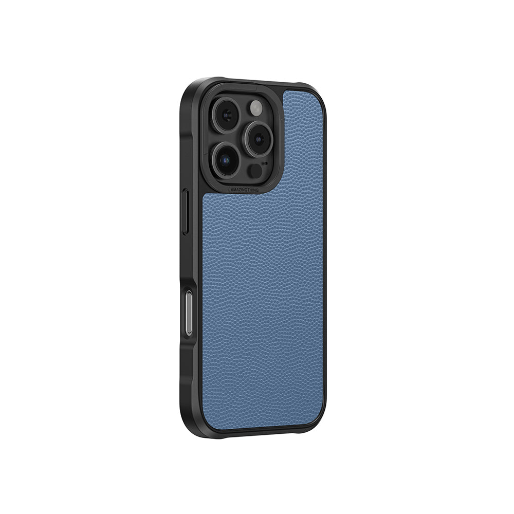 Apple iPhone 16 Pro Kılıf M-safe Şarj Özellikli Amazingthing Glamour Serisi Kapak Mavi