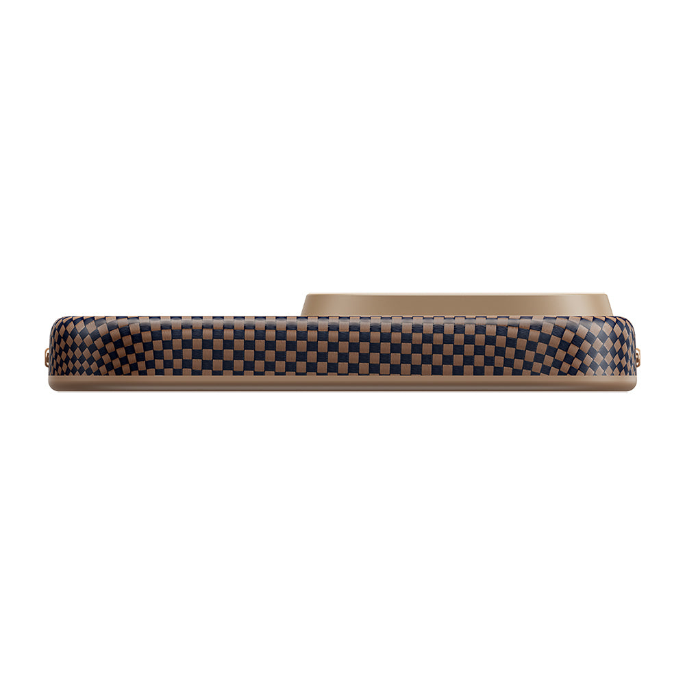 iPhone 16 Pro Kılıf Magsafe Şarj Özellikli Aramid Fiber Pitaka Military-Grade Sunset-Moonrise Serisi Sunset Kılıf Kahverengi