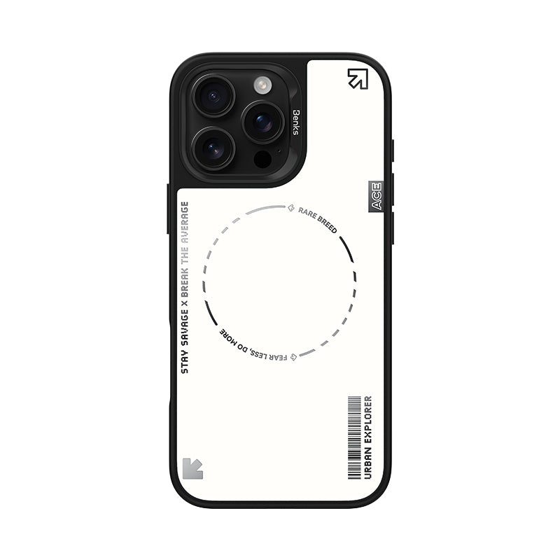 iPhone 16 Pro Kılıf Magsafe Şarj Özellikli Benks Dynamic Basis Kılıf Beyaz