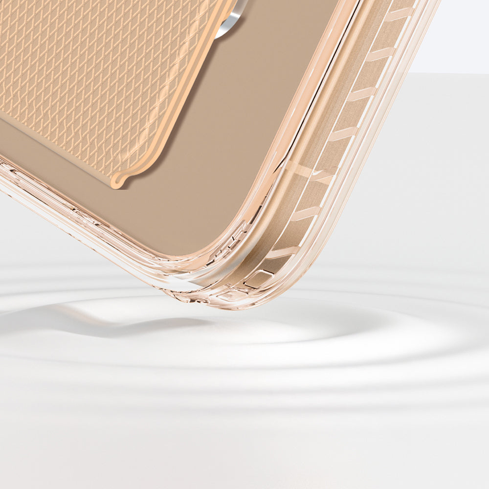 iPhone 16 Pro Kılıf Magsafe Şarj Özellikli Standlı Amazingthing Titan Pro Plus Kılıf Rose Gold