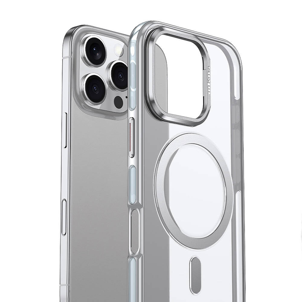 iPhone 16 Pro Kılıf Magsafe Şarj Özellikli Wlons Standlı Efsane Kılıf Siyah