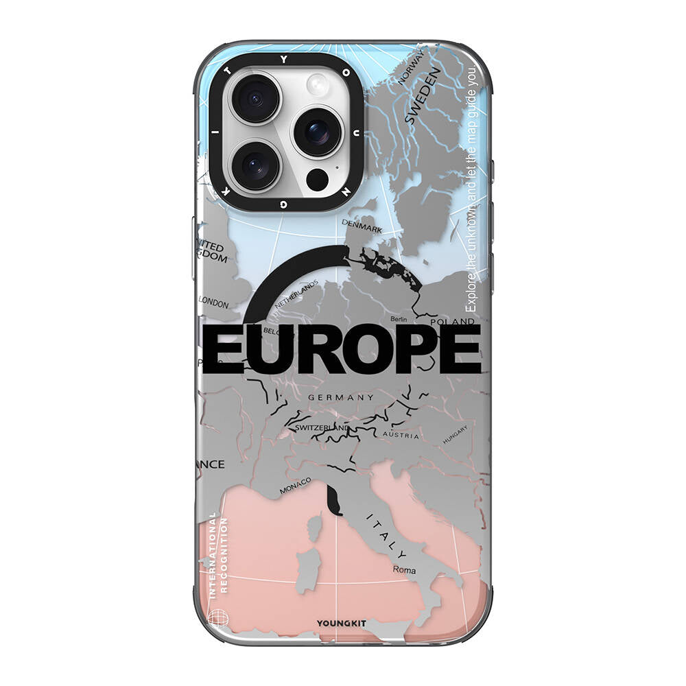 iPhone 16 Pro Kılıf Magsafe Şarj Özellikli Youngkit Universal Serisi Kılıf Siyah