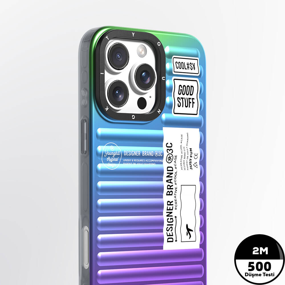 iPhone 16 Pro Kılıf YoungKit The Secret Color Serisi Kılıf Turuncu