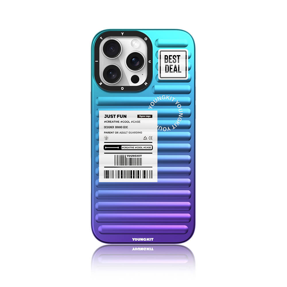 iPhone 16 Pro Kılıf YoungKit The Secret Color Serisi Kılıf Yeşil