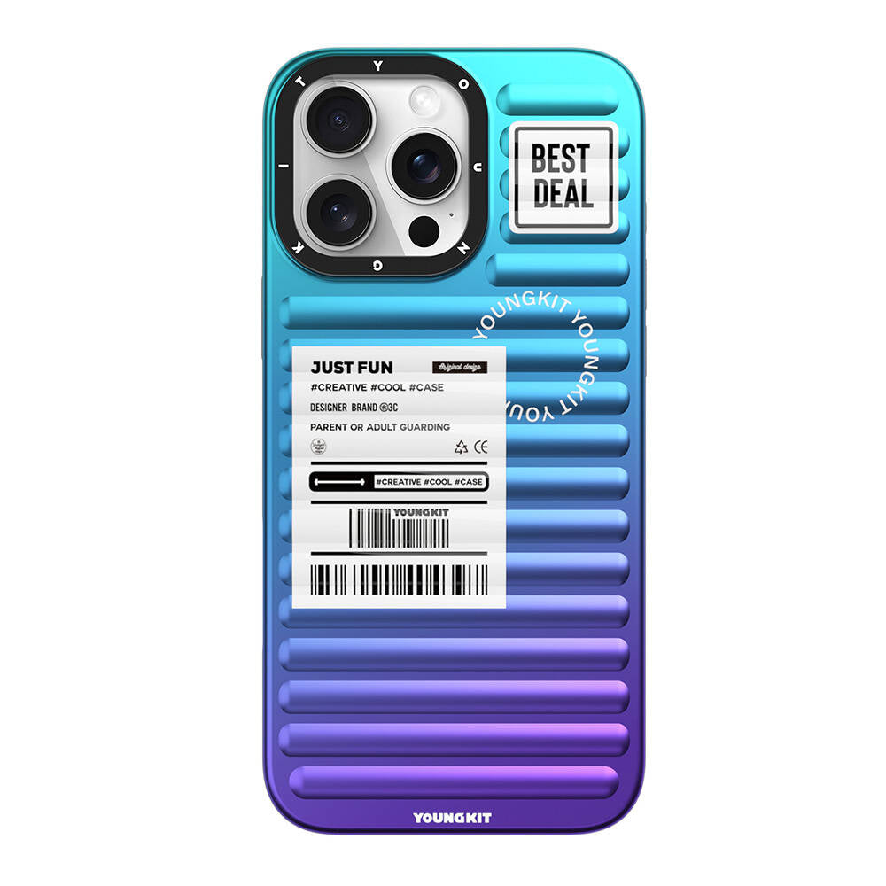 iPhone 16 Pro Kılıf YoungKit The Secret Color Serisi Kılıf Yeşil